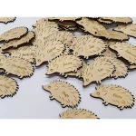 Marque-place hérisson bois gravé personnalisé