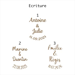 Bouchon de vin personnalisé bois gravé mariage