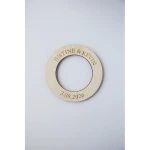 Rond de serviette en bois gravé pour les mariages et évènements