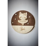 Décoration animaux et ciel étoilé avec prénom en bois