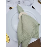 Marque-place rond de serviette  “Talia” – Mis en assiette