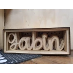 Boite à lumière prénom horizontal lumière éteinte