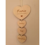 Décoration murale Mamie et ses petits coeurs - applique murale