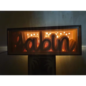 Décorations lumineuses en bois personnalisées | Atelier français