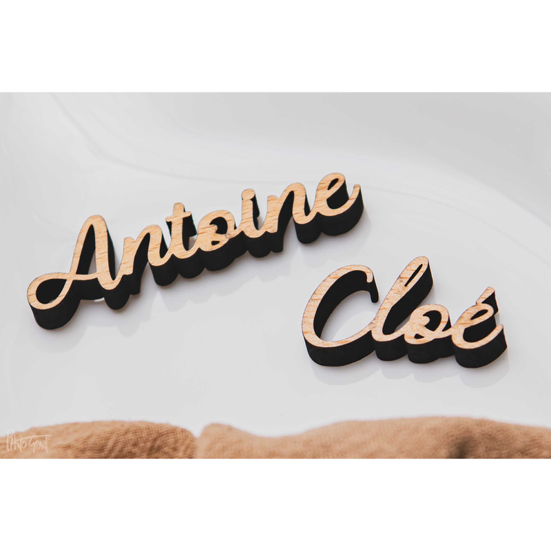 Marque-place en bois massif 8mm "L'Original"